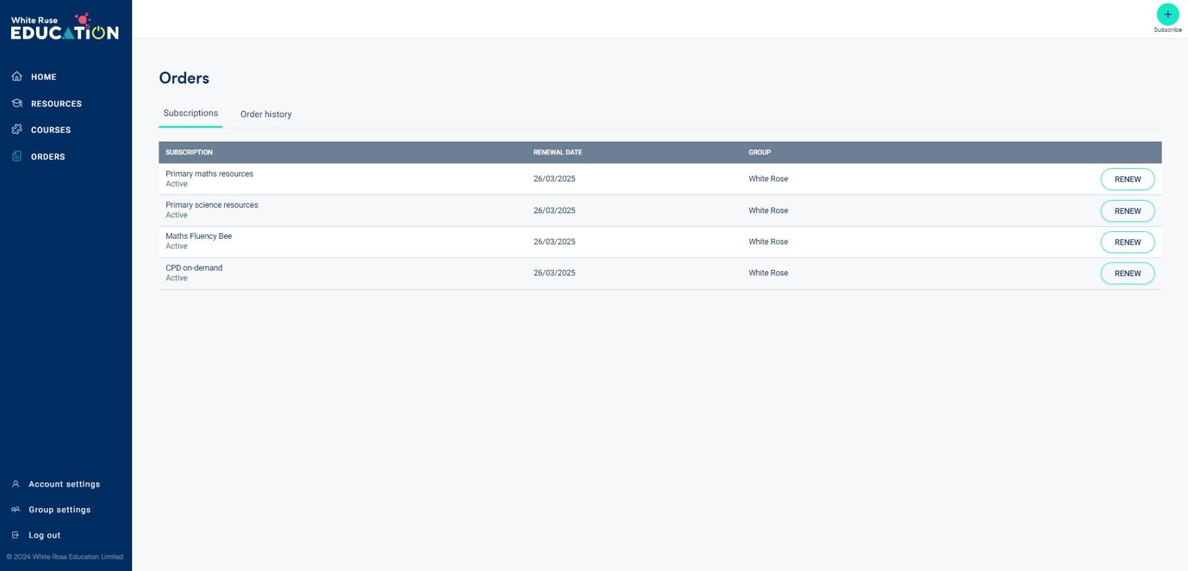 Introducing our new White Rose account area