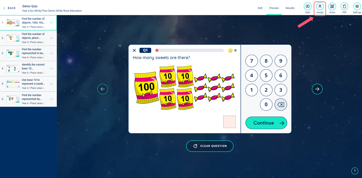 How to give pupils access to your quiz