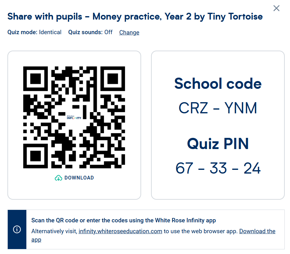 How to give pupils access to your quiz