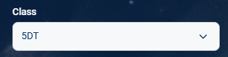 Image of the Class filter on the Results page